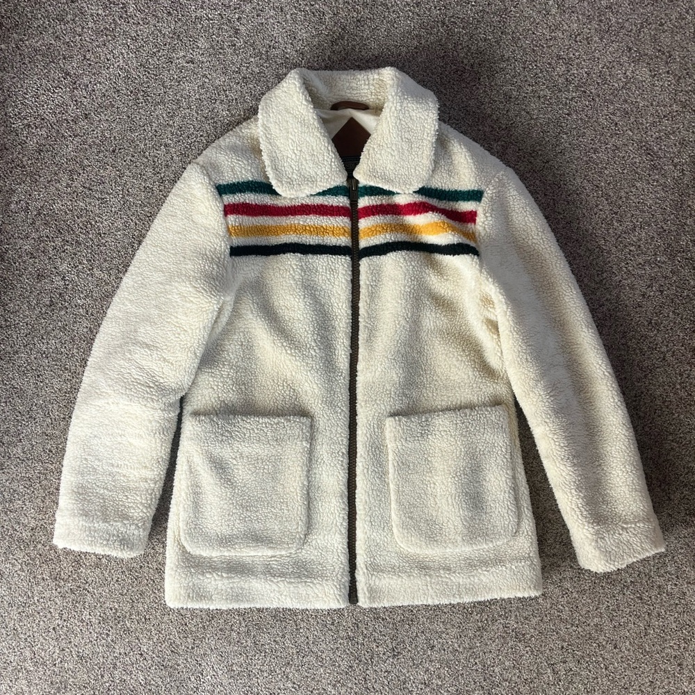 Women's Pendleton Glacier Sunset Sherpa Fleece Jacket - Picture 2 of 5